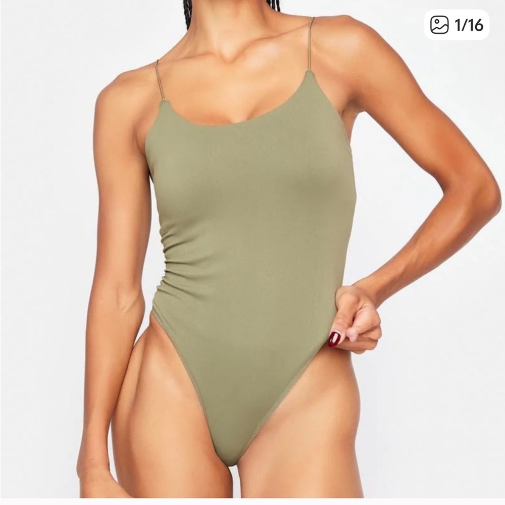 Free People Intimately Bodysuit in Olive